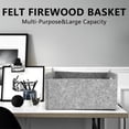 thumbnail image 2 of 2pcs Felt Storage Basket/Bin with Handles, Collapsible & Convenient Storage Solution, 2 of 5