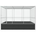 thumbnail image 4 of vidaXL Aviary Silver and Anthracite Galvanized steel, steel Large Locks, 4 of 9