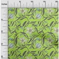 thumbnail image 1 of oneOone Velvet Light Green Fabric Leaves & Flower Floral Sewing Fabric By The Yard Printed Diy Clothing Sewing Supplies 58 Inch Wide, 1 of 5