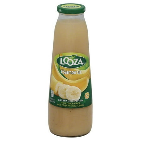 Looza Banana Juice Drink, 33.8 Oz (Pack of 6)