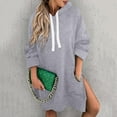 thumbnail image 4 of The Warmy Oversized Hoodie Dress for Womens Hoodies Pullover Long Sleeve Hoodies with Pocket, 4 of 6
