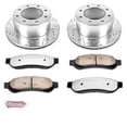 thumbnail image 3 of PowerStop Rear Z36 Truck & Tow Carbon-Fiber Ceramic Brake Pad and Drilled and Slotted Rotor Kit Fits: FORD Select Models K1798-36, 3 of 9