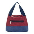 thumbnail image 2 of Guardurnaity Fiambrera para mujer, bolsos de lona, bolsos de moda, contenedor de cosméticos, gran capacidad, bolso pequeño para mamá, Color Bolsas de mensajero y de hombro Rojo, 2 of 6