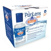 PuriLens Mini Preservative Free Saline Contact Solution - Six 2 oz. Bottles
