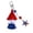 A, variant on USA Patriotic Star Tassel Keychain - Red White Blue Rhinestone Star Charm Set, Compact Size, Tassel Design for Bag Decor, 4th of July Gift & Daily Accessory