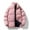Pink, variant on BLTIBY Men's Winter Puffer Jacket Solid Color Full Zip Stand Collar Coats Casual Fashion Quilted Overcoat with Pockets Blue 4XL