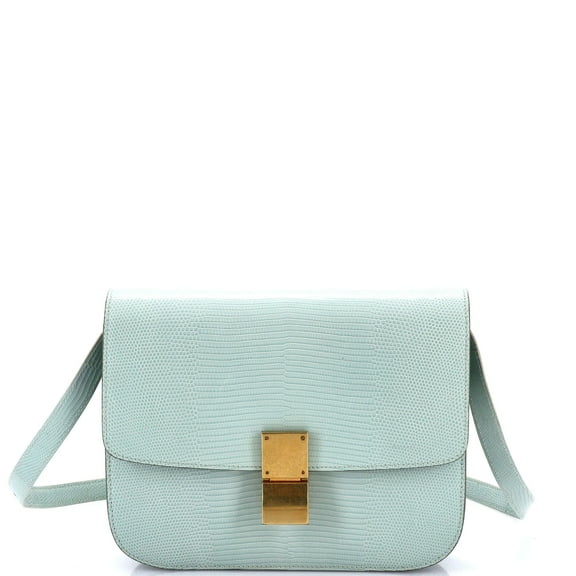 Pre-Owned Classic Box Bag Lizard Medium By Rebag