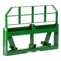 Titan Attachments Pro Series Global Euro Pallet Fork Frame, Global Style Mounting System, Optional Pallet Fork Blades, Rated 6,000 LB, C2 Hay Spear Sleeves Included, 2" Receiver Hitch