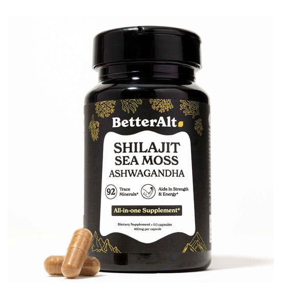 Better Alt Shilajit Advanced Capsules, 60 Count – Energy, Stamina & Performance Support, Himalayan Supplement