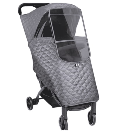 GJX Stroller Rain Cover, 360-Degree Waterproof Weather Shield, Universal