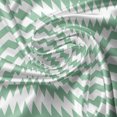 thumbnail image 5 of Ambesonne Chevron Valance Pack of 2, Zigzag Twisty Modern, 54"X18", White Jade Green, 5 of 5