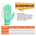 thumbnail image 5 of EvridWear Cut Resistant Work Gloves with Grip Dots - Level 5 Protection for Kitchen and Construction, 1 Pair,Small, Green, 5 of 8