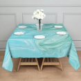 thumbnail image 6 of Square Tablecloth, Waterproof Polyester Table Cover, Wrinkle Resistant & Washable Fabric for Dining, Kitchen, Picnic, 52x52in(132x132cm), Liquid & Marble Print, 6 of 6