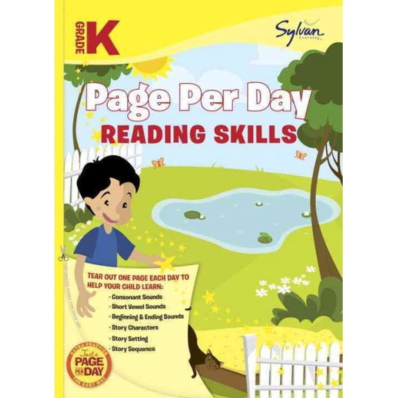 Kindergarten Page Per Day: Reading Skills (Paperback)