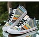 thumbnail image 4 of Adi-das Basic STR II Mid Top 2007 Men’s Size 11 Multicolor Custom 674785, 4 of 6
