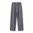 thumbnail image 7 of BADHUB Mens Chino Pants Straight Fit Drawstring Pant Lightweight Flat Front Loose Fit Trousers with Pockets Gray M, 7 of 7