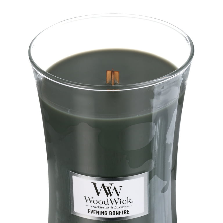 Woodwick Large Jar Candle Evening Bonfire 21.5 Oz.