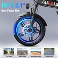 thumbnail image 5 of GugoIs 16" 750W Peak Electric Bike, 48V 15Ah Removable Battery Electric Commuter City Bike, One-Piece Tire Folding Ebike for Adults, Full Suspension, Max.20mph off-road UL2849, 5 of 12