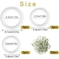 thumbnail image 2 of NOGIS Clothing Cinch Clips - Invisible Clothing Accessory for Cinch Shirts, Dresses, Skirts and Scarves,Set Includes 9 Rings (3 Sizes) + 50 Rubber Bands, 2 of 3