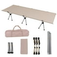 thumbnail image 1 of Cama Cama para dormir plegable portátil ultraligera para exteriores, cama para descanso del mediodía para oficina, varilla de aleación de aluminio, tela Oxford, cama para dormir para acampar y se, 1 of 8