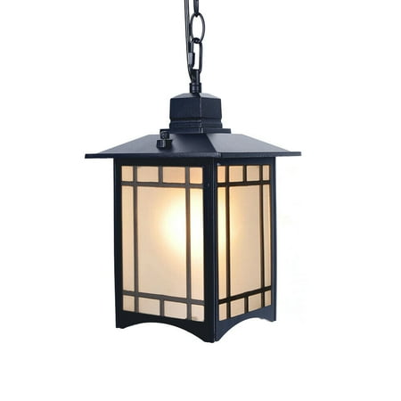 

TFCFL Vintage Chandelier Matte Glass Ceiling Lamp Loft Antique Outdoor Pendant Light