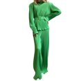 thumbnail image 1 of SAYOO Blusa de manga larga + pantalones largos para mujeres SAYOO moda, 1 of 9