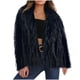 thumbnail image 1 of Chaquetas y abrigos casuales sin capucha de manga larga para mujer, de color sólido, cómodos y a la moda, de poliéster., 1 of 3