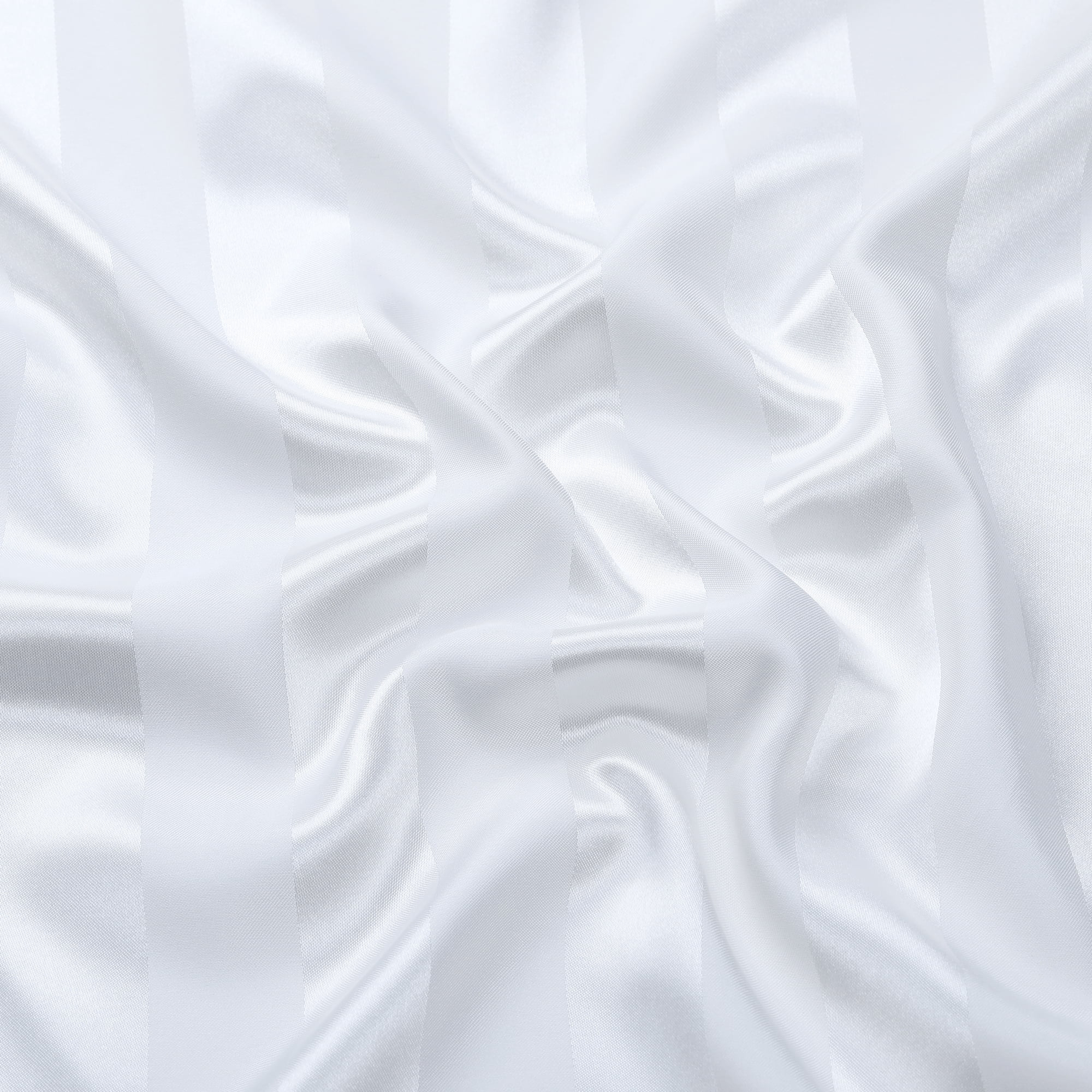 Unique Bargains Satin Pillow Cases Set of 2 Pillow Covers Queen White