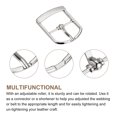 thumbnail image 3 of Uxcell 6Pack 0.94" Single Prong Belt Buckle Oval Center Bar Buckles for Leather Craft, Silver, 3 of 7