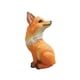 thumbnail image 5 of Figura de zorro de resina, figura de juguete de zorro, estatua decorativa, simulación de animal del bosque Mirando hacia atrás naranja, 5 of 9
