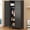 Black, variant on SOLAURA 71" Tall Metal Armoire Wardrobe Cabinet with 2 Doors, Wardrobe Closet with Hanging Rod and Adjustable Shelves, Freestanding Closet for Home Living/Laundry Room/Department (Black)