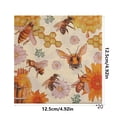 thumbnail image 3 of AURIGATE Easter Paper Napkins 4.92in, 20-Count Disposable Spring Holiday Napkins with Bunny, Clover & Bee Patterns, Easter Party Supplies for Table Decor, Brunch & Dessert Table, 3 of 6