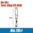 thumbnail image 1 of Conector de pesca de 50/100 piezas, anzuelos de pesca rodantes de acero inoxidable, señuelo de Pesca de Mar, Pin multifunción, aparejos de plantilla, 1 of 4