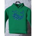 thumbnail image 3 of Whale Outline With Symbols Hoodie Toddler -Image by Shutterstock,  2 Toddler, 3 of 4