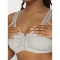 thumbnail image 2 of Sujetador deportivo Fruit of the Loom, cómodo, cierre frontal, para mujer, gris, 2 of 4