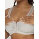 thumbnail image 2 of Sujetador deportivo Fruit of the Loom, cómodo, cierre frontal, para mujer, gris, 2 of 4
