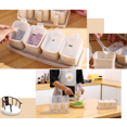 thumbnail image 5 of Tarro de almacenamiento Tarros de especias con 4 compartimentos Caja de condimentos con compartimento independiente Caja de almacenamiento de cocina Especias Sal Azúcar Pimienta Contenedor de condimentos Esenciales para el hogar JM, 5 of 5