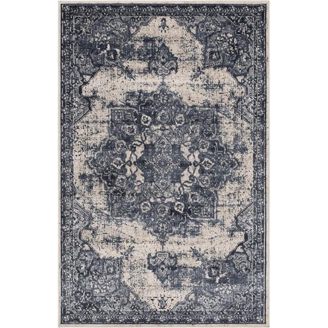 Unique Loom 3146798 Tapis Rectangulaire Roosevelt de 4 x 6 Pi; Gris