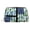 Gold, variant on Travel Makeup Bag Army Camouflage Flag Wide-open PU Leather Cosmetic Toiletry Pouch with Dividers & Zipper for Women Gold