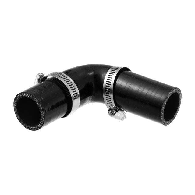 Juego de mangueras reductoras Unique Bargains de silicona de 32mm 1 ID 90 grados acoplador de manguera de silicona tubo Intercooler negro