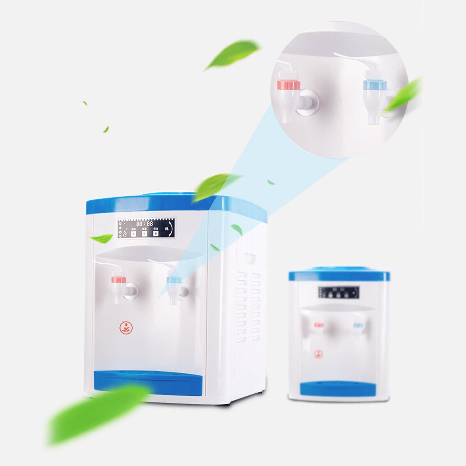 Miumaeov Desktop Electric Hot & Cold Water Dispenser 5Gallon Top Loading Drinking Machine