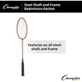thumbnail image 5 of Champion Sports BR15 Steel Shaft/Frame Badminton Racket, 5 of 8