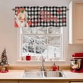 thumbnail image 2 of Valances for Windows Merry Christmas Rod Pocket Cafe Window Treatments Valance Curtains for Kitchen Bathroom Laundry Basement Windows 56"x16", 2 of 7