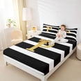 thumbnail image 3 of Erosebridal Glitter Print Letter Bed Sheets, Bowknot Monogrammed P King Sheets, 4-Piece, 3 of 5