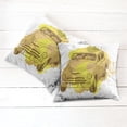 thumbnail image 2 of Ambesonne Vintage Throw Pillow Cover 2 Pack, Retro Car Splash, 20", Green Mustard, 2 of 6