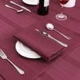 thumbnail image 3 of AZZCIA Waffle Stripe Placemats 4pcs,Heat Insulated, Soft and Durable for Kitchen Dining Office Farmhouse (12''×18'', Wine Red), 3 of 5