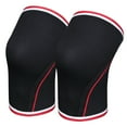 thumbnail image 2 of LotFancy Knee Sleeves,  1 Pair 7 mm Neoprene Knee Brace for Men and Women, Black, 2 of 9