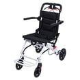 thumbnail image 2 of Anvazise Portable Folding Wheelchair,Lightweight Transport Wheelchair Travel Wheelchairs for Adults and Seniors Support 180lbs,Narrow Doorways Wheel Chair,Aluminum Wheelchair for Elderly,Black, 2 of 12