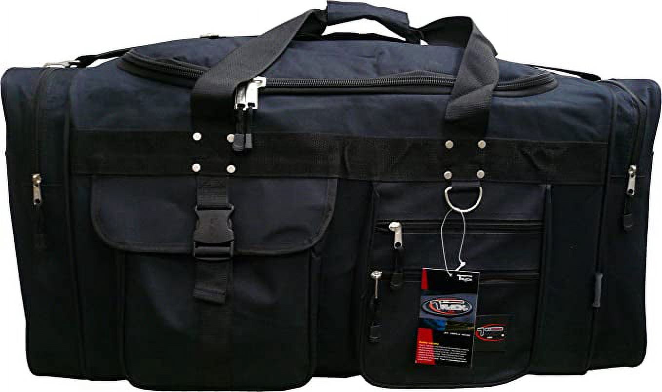 Track USA by Triple Gear Heavy Duty 19" Sport and Travel Duffle Bag (Black)