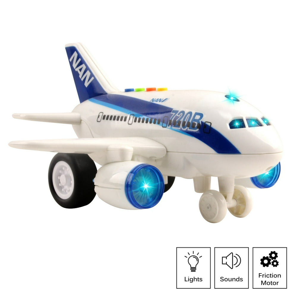 Vokodo Commercial Airplane Jumbo Jet Toy Push And Go Air Plane 1:160